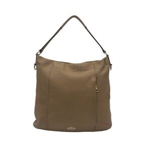 Coach Camel Brown Pebbled Leather Isabelle Shoulder Bag